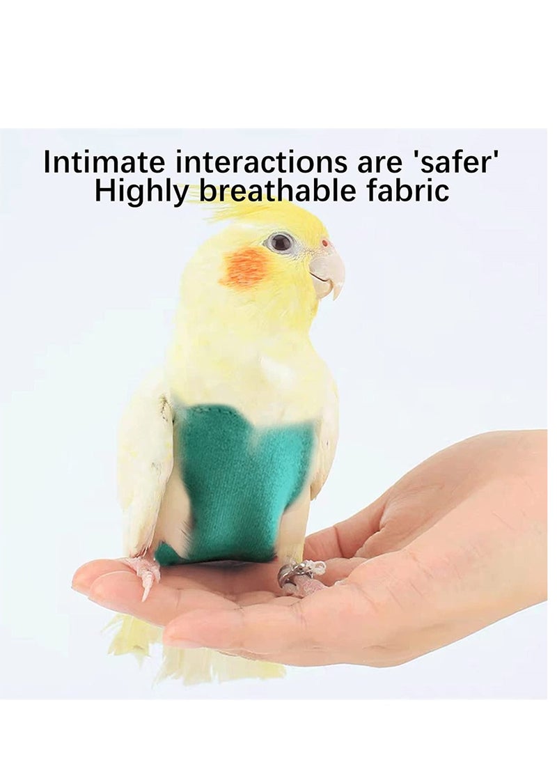 Reusable Bird Diapers with Secure Harness and Leash Perfect for Small Parrots and Budgies