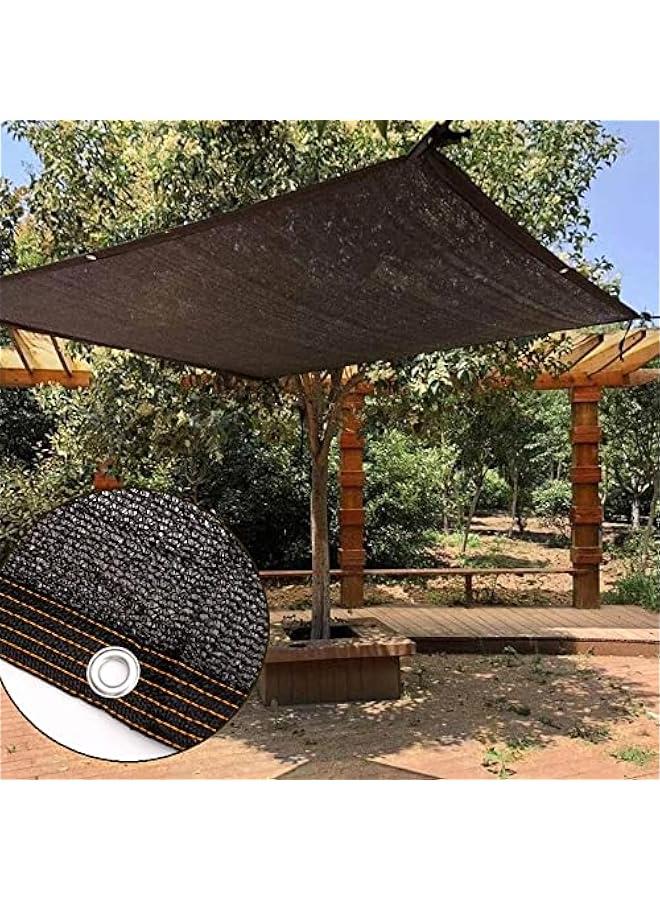 Outdoor Sun Shade Cloth 3x3.3Ft 6.5x6.5Ft 10x20Ft 13x13Ft Black Sunblock Shade Net with Grommets UV Resistant, Garden Sun Shade Mesh Trap for Plant, Greenhouse, Patio, Lawn (Color : Black, Size : 0.