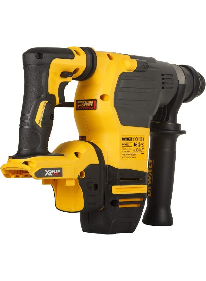 Dewalt DCH333X2 54V Xr Flexvolt Li-Ion 30Mm Sds-Plus 3 Mode 4Kg Cordless Hammer With Brushless Motor And 2X9.0Ah Batteries-Perform And Protect Shield