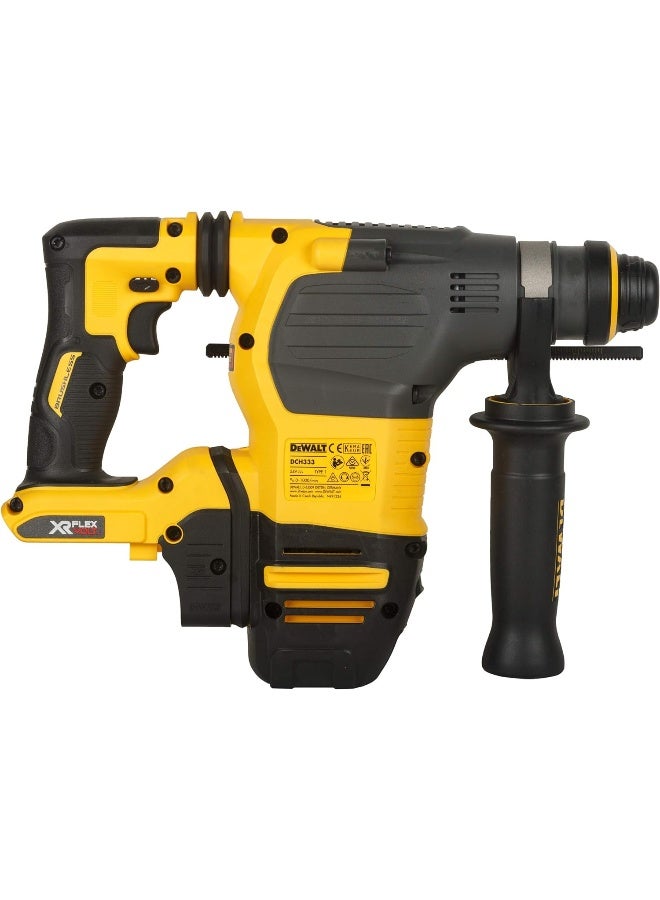 Dewalt DCH333X2 54V Xr Flexvolt Li-Ion 30Mm Sds-Plus 3 Mode 4Kg Cordless Hammer With Brushless Motor And 2X9.0Ah Batteries-Perform And Protect Shield