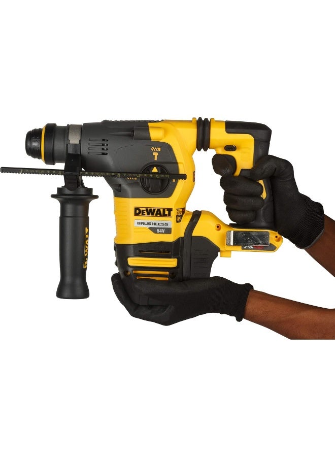 Dewalt DCH333X2 54V Xr Flexvolt Li-Ion 30Mm Sds-Plus 3 Mode 4Kg Cordless Hammer With Brushless Motor And 2X9.0Ah Batteries-Perform And Protect Shield