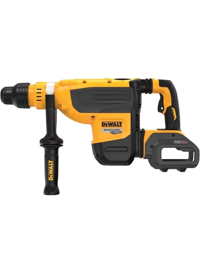 Dewalt  DCH733X2-GB 48Mm 54V Xr Flex Volt Sds-Max Hammer With Extra Battery  Yellow Black