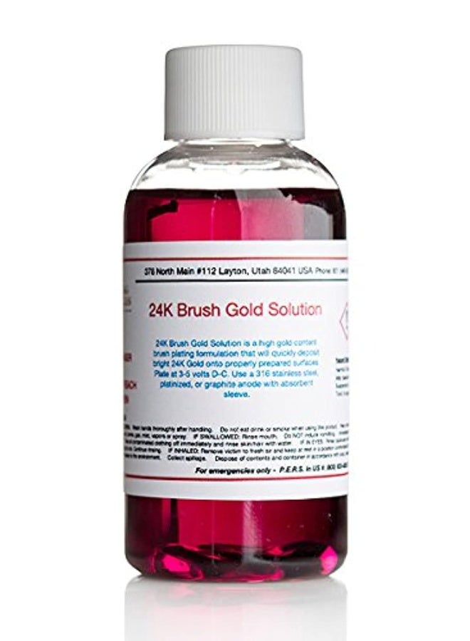 Gold Plating Services 2 oz Liquid 24K Brush Gold Plating Solution - The Fastest Most Durable Best Value Most Consistent Gold Solution from The Most Trusted Name in The Industry Instant Results