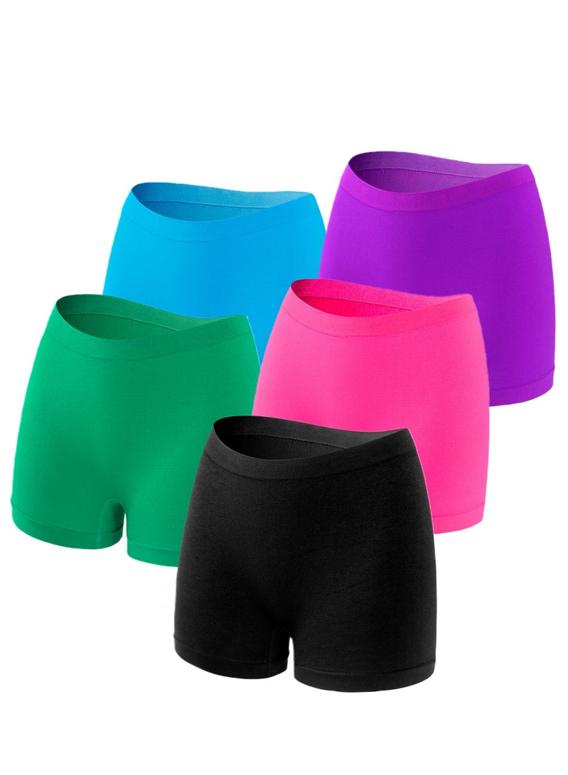 Women's Large Boxer Briefs, Can Be Worn as a Base Layer or as an Outerwear Shorts 5-Pack