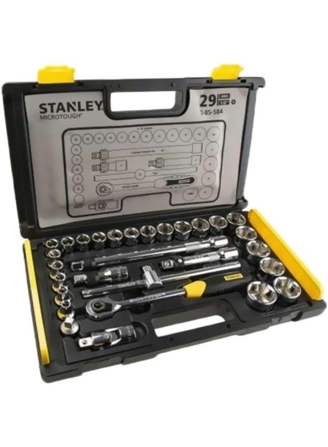 Stanley 2-85-584 Diy Tool Socket Set 29Pcs 1 2  Drive