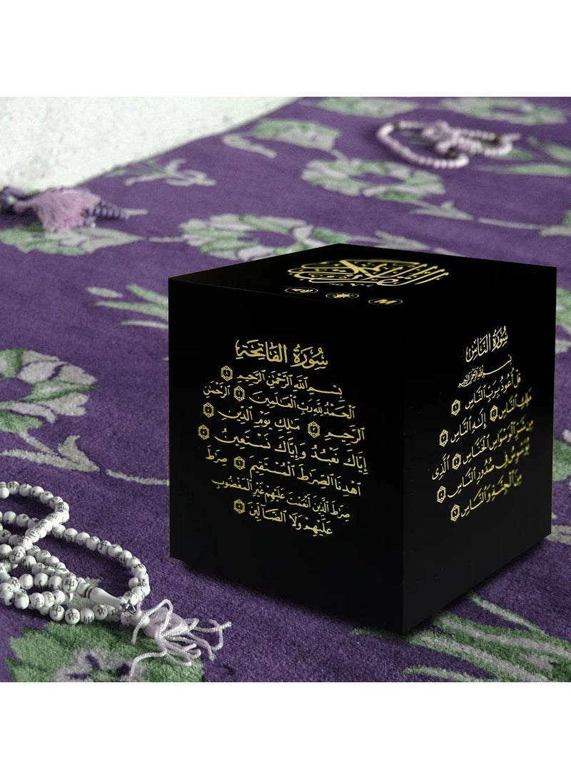 Holy Quran speaker with engravings of verses small size beautiful sound black color