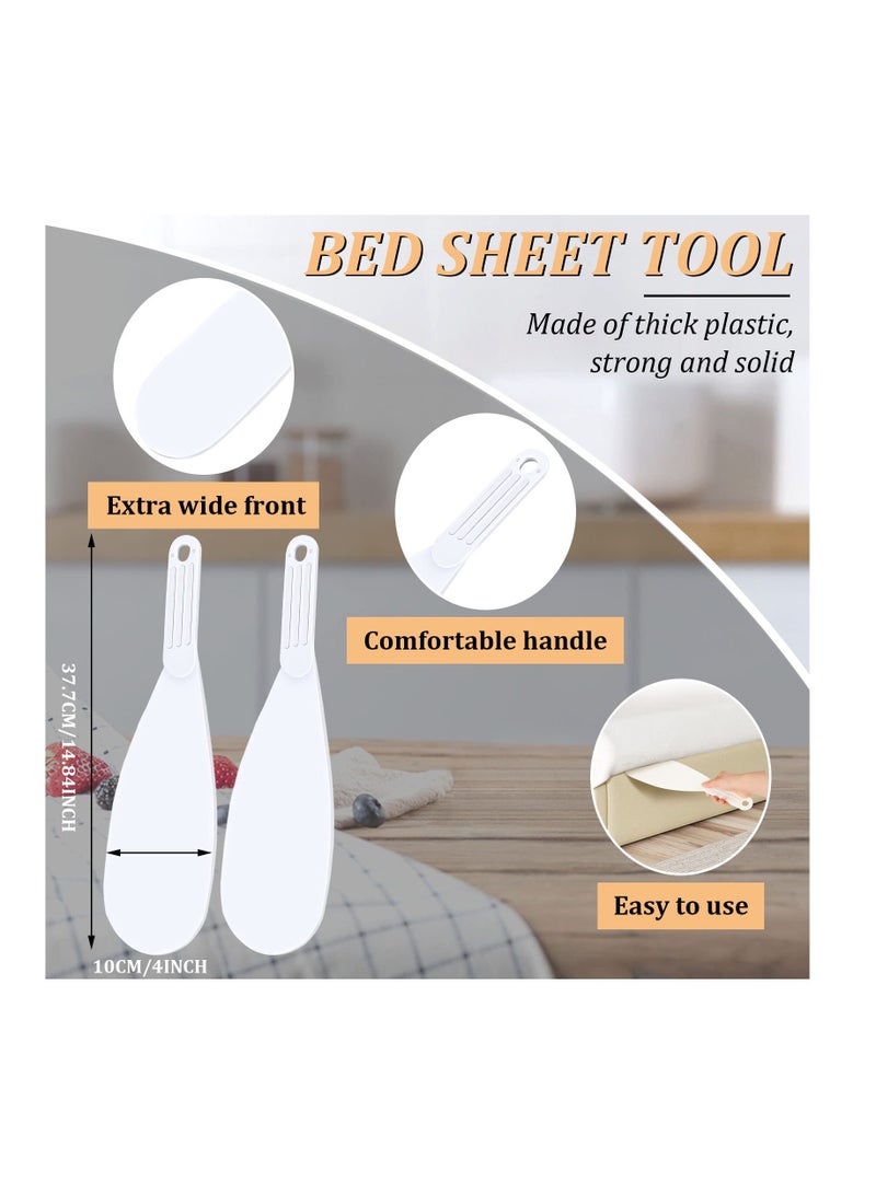 Mattress Lifter Bed Sheet Tool Extra Long Bed Making Tool Mattress Lifter for Changing Sheets Bedsheet Change Helper Tucking Paddle for Bedding Duvets Sheets Making Neatly and Easy(Set of 2)