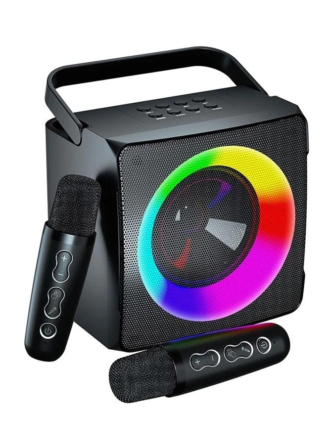 law SD508 Home Karaoke Portable Bluetooth Speaker Dual Wireless Microphone Live TV FM Radio TF Card USB Subwoofer Music Center Audio