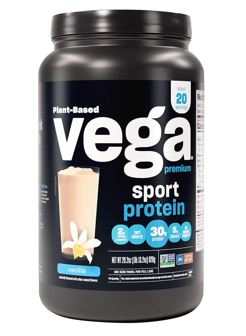 Plant Based Sports Based Premium Sport Protein Vanilla Drink Mix 30G Protein, 5G Bcaas 837G