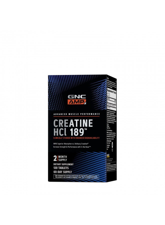 GNC AMP HCl 189, 120 Tablets