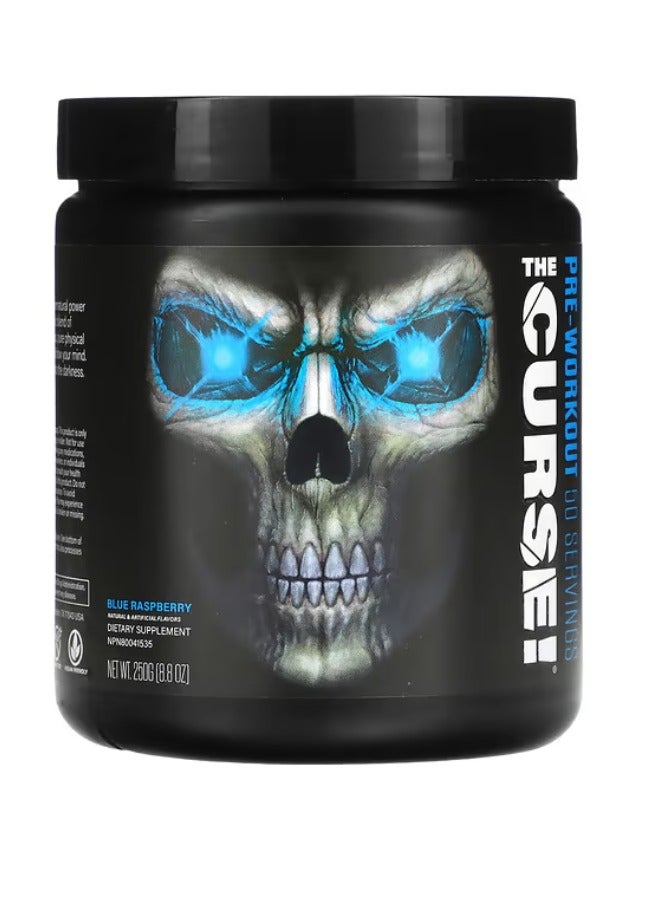 Curse Pre-Workout, Blue Raspberry Flavor, 250g