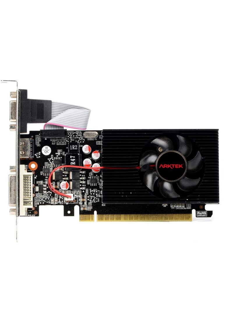 ARKTEK GEFORCE GT730 4GB DDR3 128BIT HDMI, DVI, VGA PCI-E LOW PROFILE Graphic Card - AKN730D3S4GL1