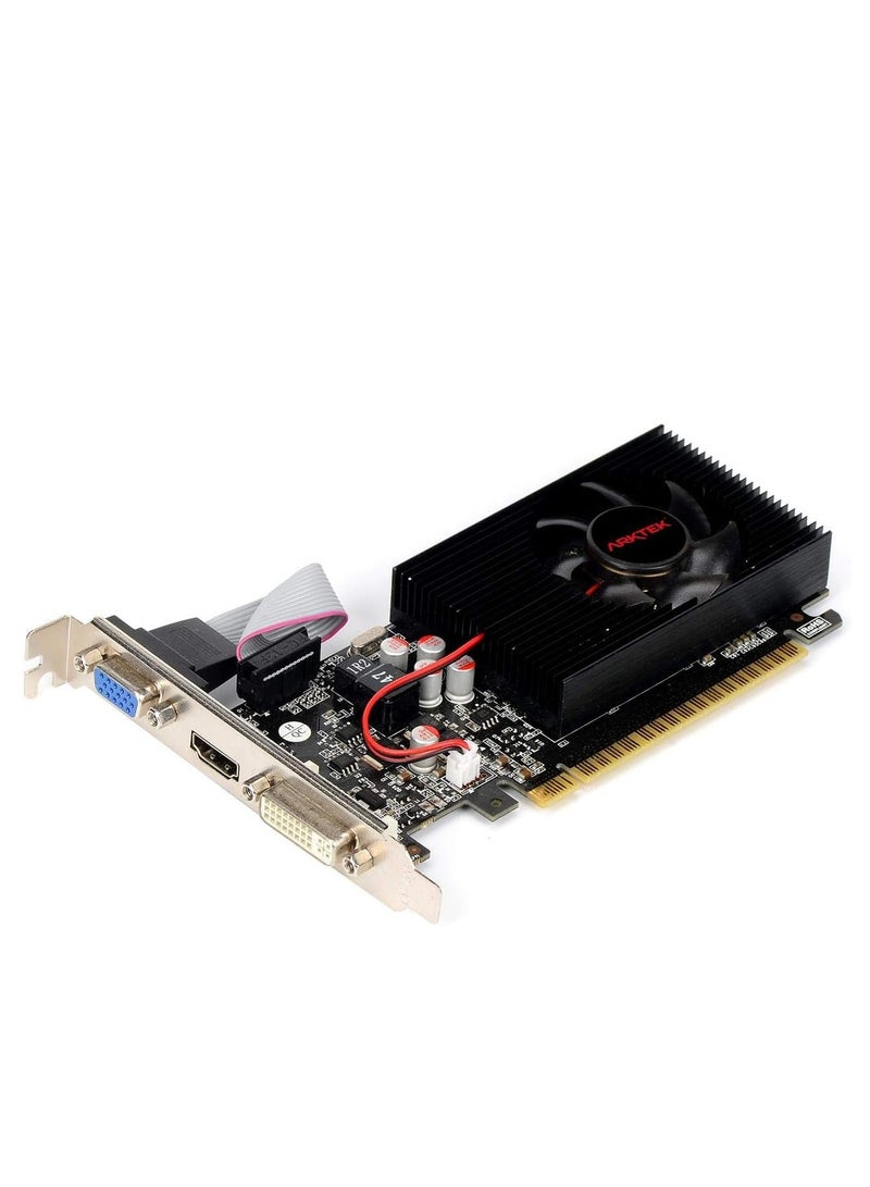 ARKTEK GEFORCE GT730 4GB DDR3 128BIT HDMI, DVI, VGA PCI-E LOW PROFILE Graphic Card - AKN730D3S4GL1