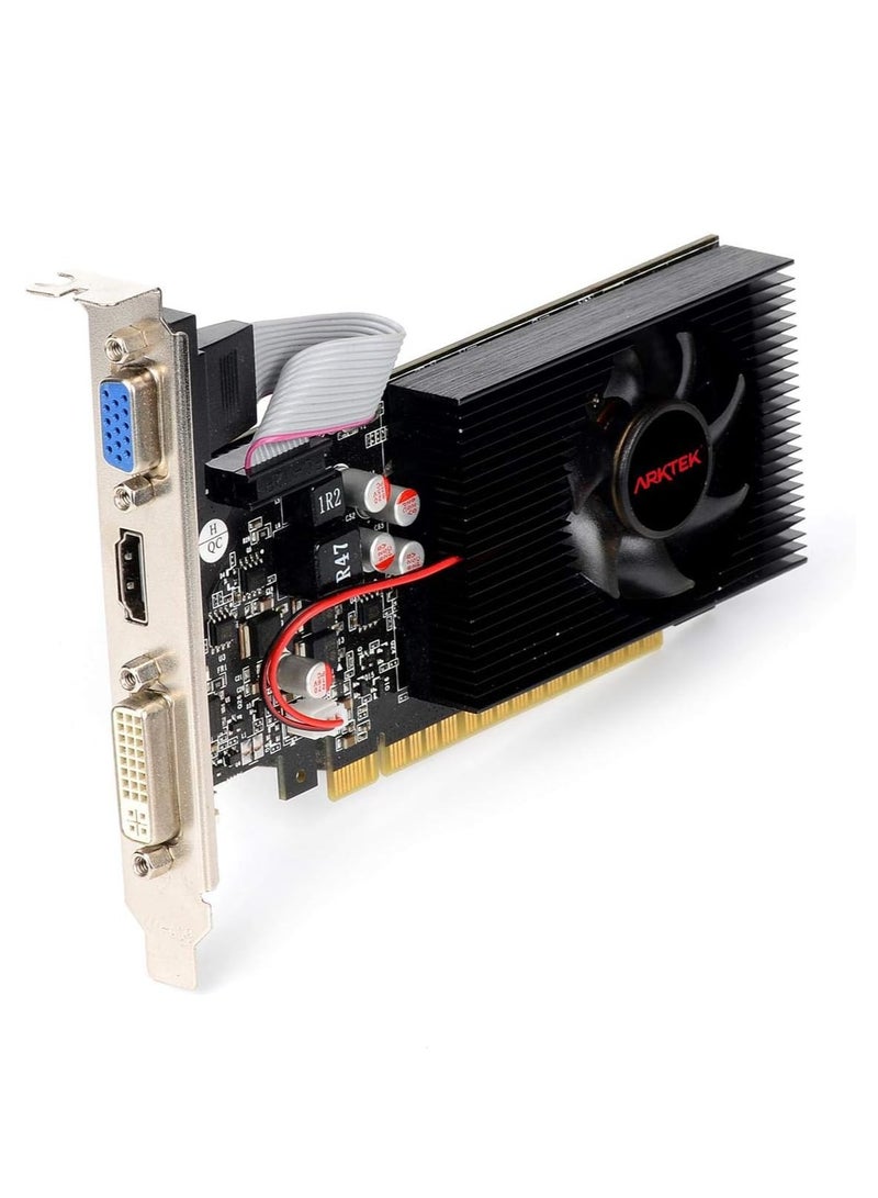 ARKTEK GEFORCE GT730 4GB DDR3 128BIT HDMI, DVI, VGA PCI-E LOW PROFILE Graphic Card - AKN730D3S4GL1