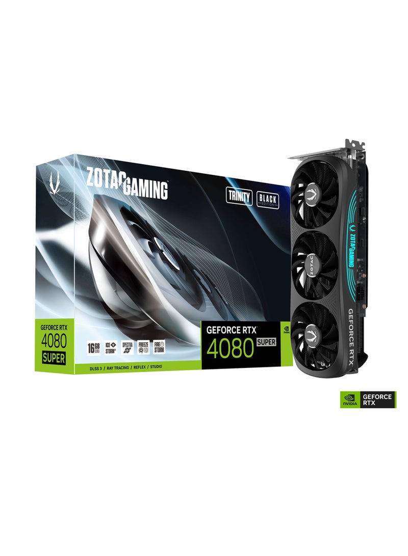 GAMING GEFORCE RTX 4080 SUPER TRINITY BLACK ED 16GB GDDR6X, 256bit, 2550/23000, HDCP, Three DP, HDMI, Premium Pack Black