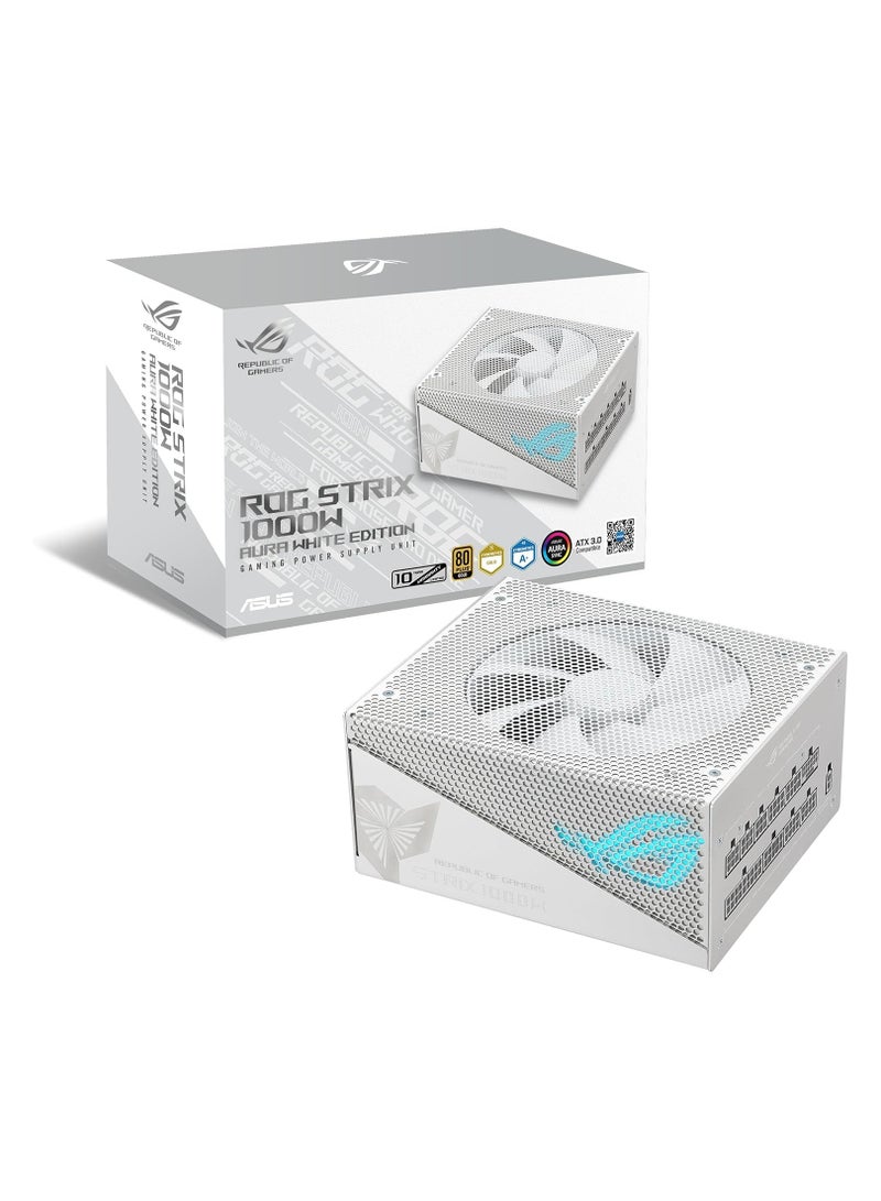 Rog -Strix-1000G-Aura-Gaming Power Supply Unit 1000 W 24-Pin Atx Atx White