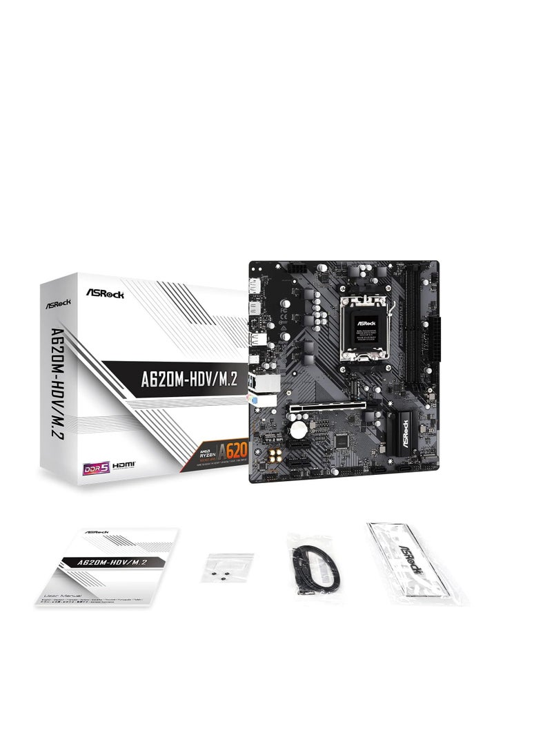 ASRock A620M-HDV/M.2 (AM5 mATX HDMI/DP)