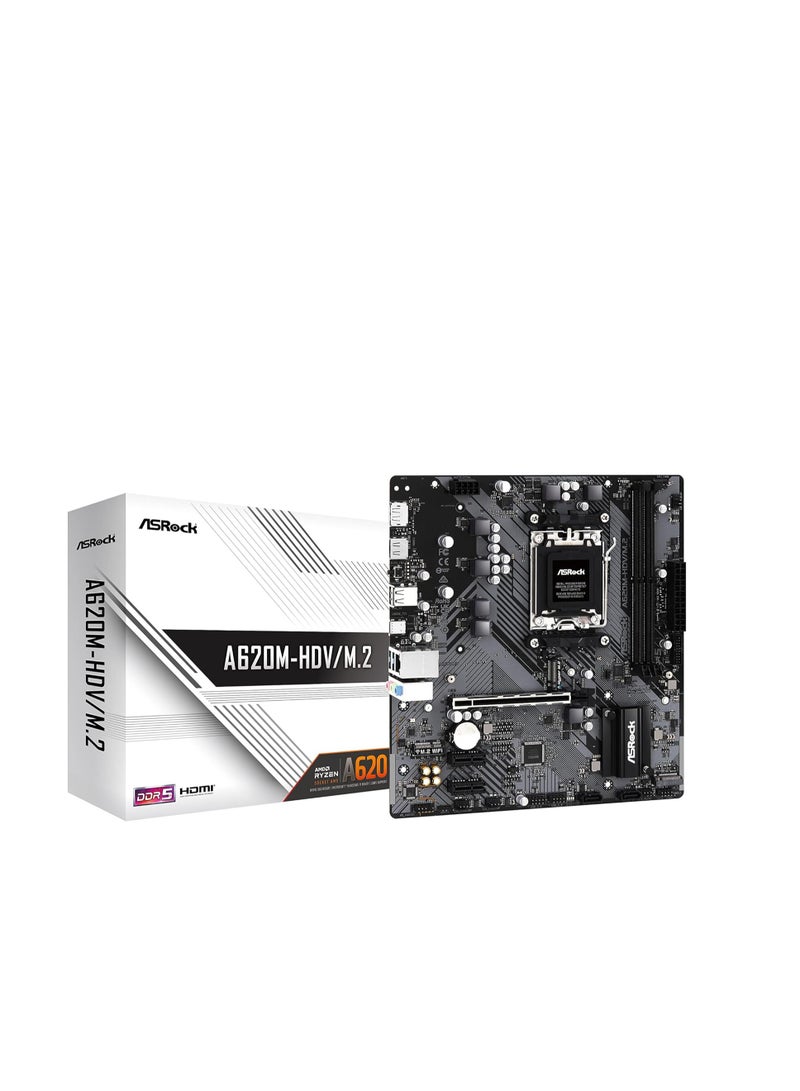 ASRock A620M-HDV/M.2 (AM5 mATX HDMI/DP)