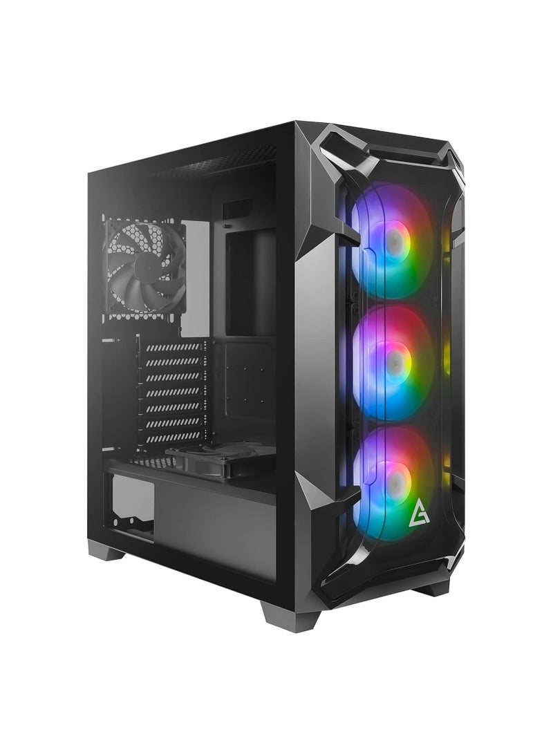 Antec DF600 Flux Mid-tower Gaming Case - Black