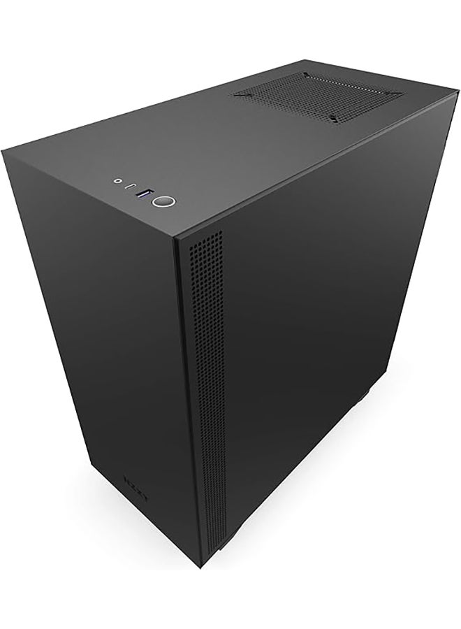 H510i - Compact ATX Mid-Tower PC Gaming Case - Front I/O USB Type-C Port - Vertical GPU Mount - Tempered Glass Side Panel - Integrated RGB Lighting - Water-Cooling Ready