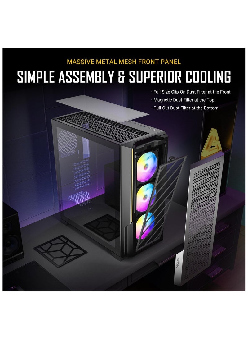 Antec Performance Series P20C ARGB, E-ATX, ATX, Micro-ATX, ITX,Mid Tower Gaming Case