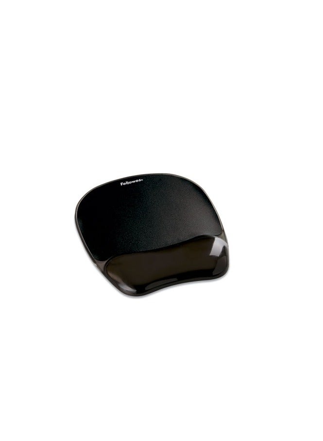 Fellowes Memory Foam Mouse Pad/Wrist Rest, Black