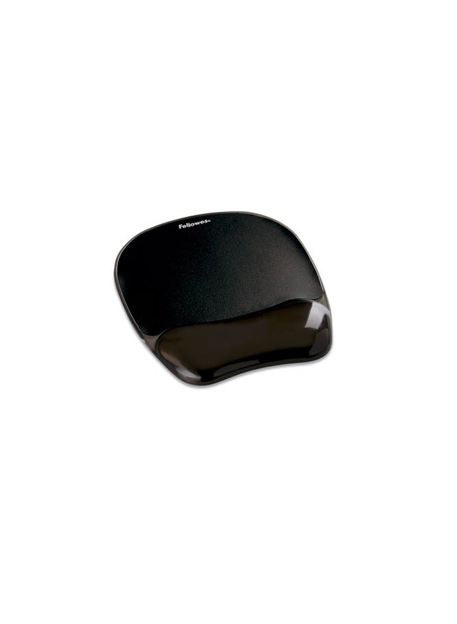 Fellowes Memory Foam Mouse Pad/Wrist Rest, Black