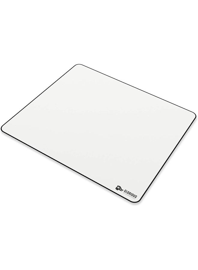 Glorious XL Heavy Gaming Mouse Mat/Pad - 5mm Thick, Stitched Edges, White Cloth Mousepad | 16