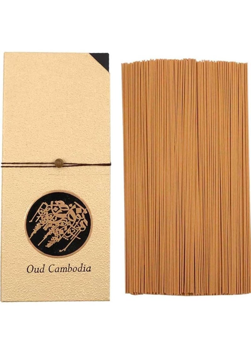 500-Piece Cambodian Oud Incense Sticks Brown 100grams