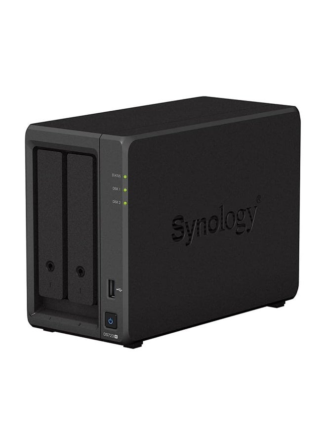 DS723+ NAS 2 Slots DualCore 3.1GHz 64b 2GB 2 Slots M.2 NVMe 2280 Black