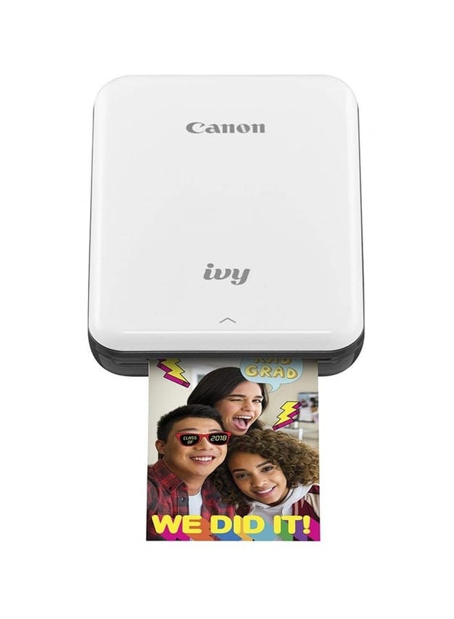 Ivy Photo Printer With Paper Sheet White