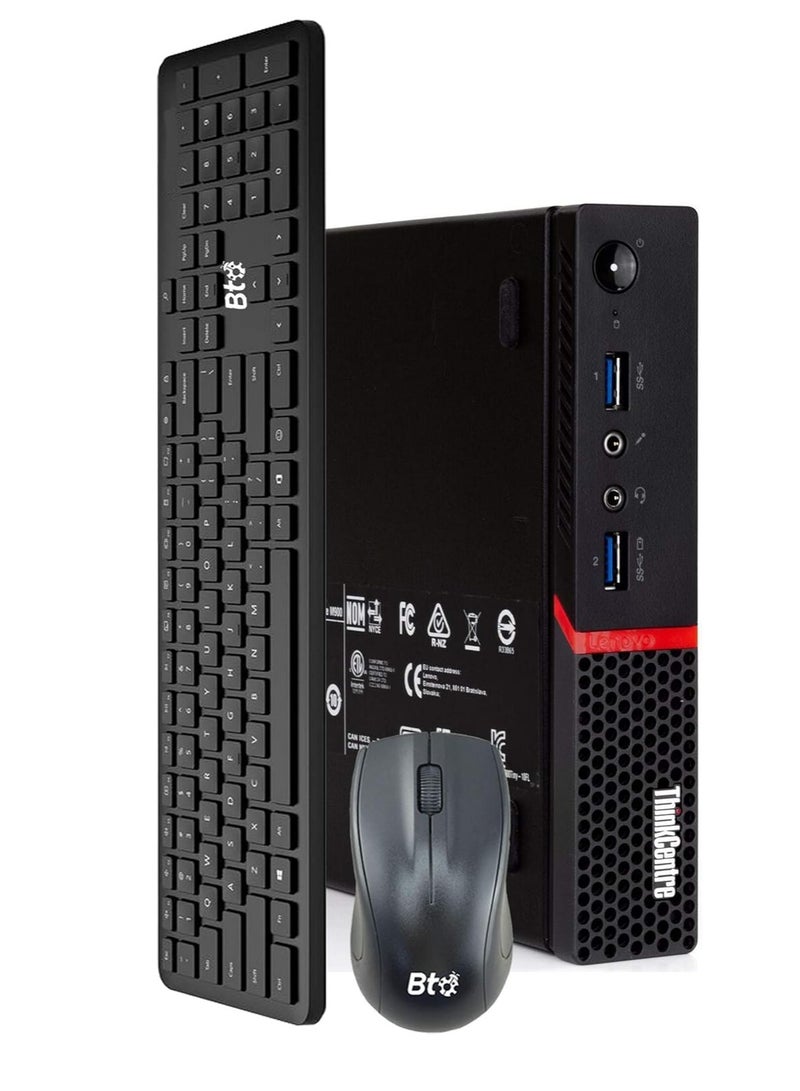 Lenovo ThinkCentre Tiny M700 Desktop - Intel Core i5 6th Gen, 8GB RAM, 256GB SSD, Includes Original Adapter, Keyboard and Mouse, Open Box Model for Small and Powerful Performance