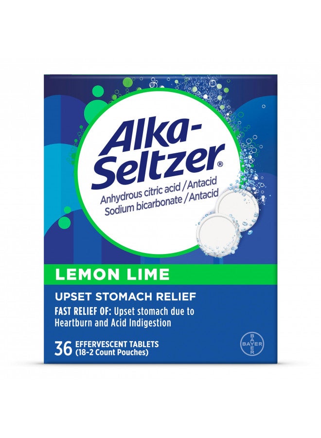 Alka-Seltzer Lemon Lime, 36 Count (Pack of 1)