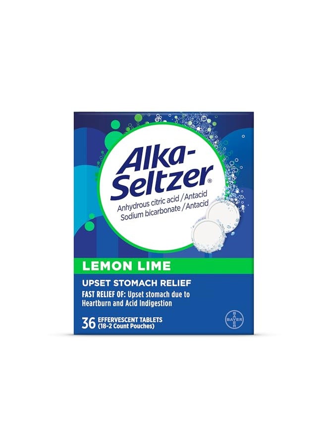 Alka-Seltzer Lemon Lime, 36 Count (Pack of 1)