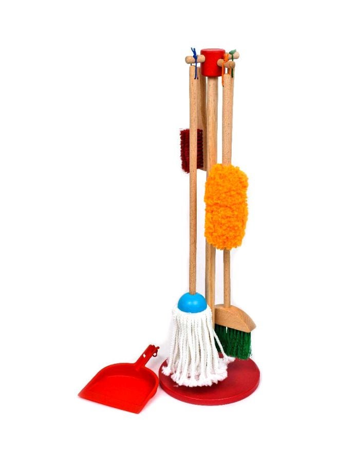 6-Piece Durable Sturdy Portable Lightweight Dust Sweep Mop House Cleaning Set 12.7x27.94x71.12cm