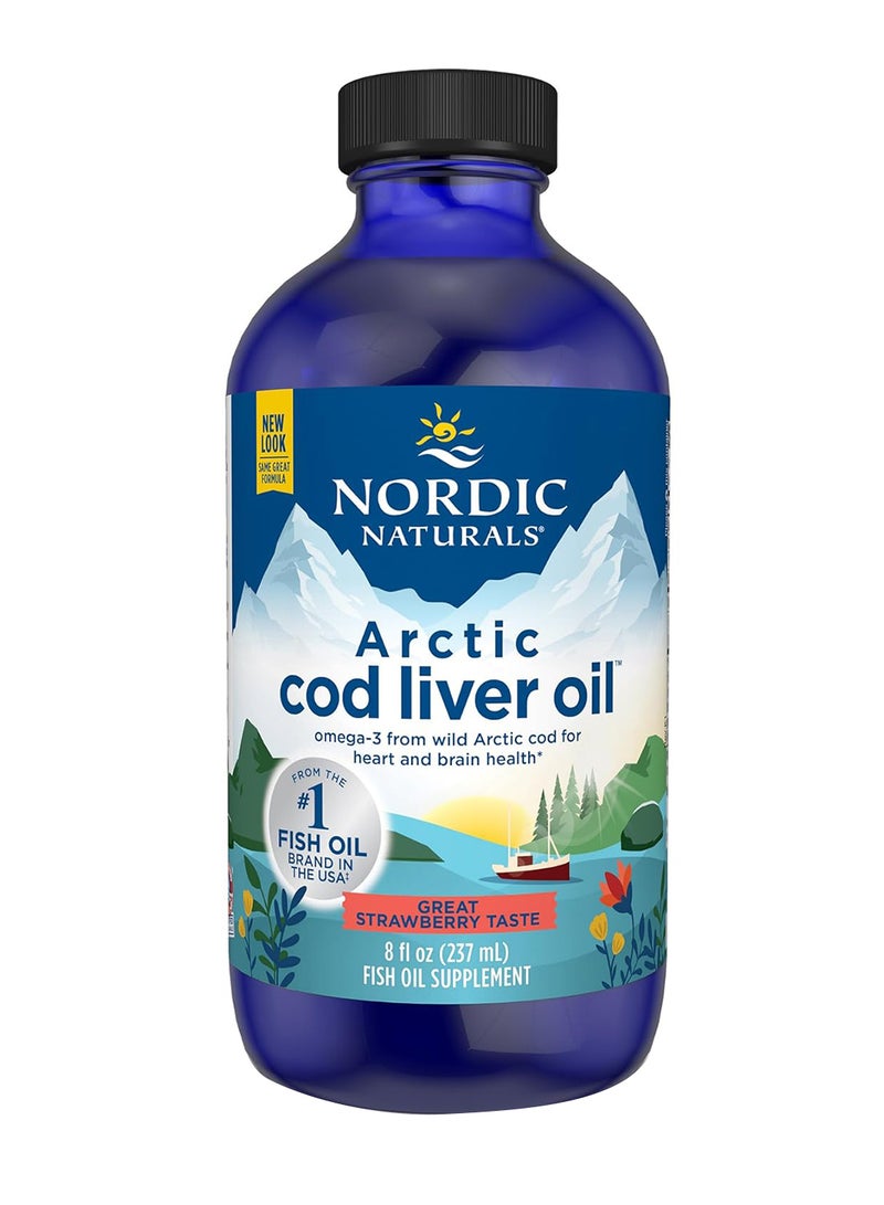 Arctic Cod Liver Oil Strawberry 8 Oz