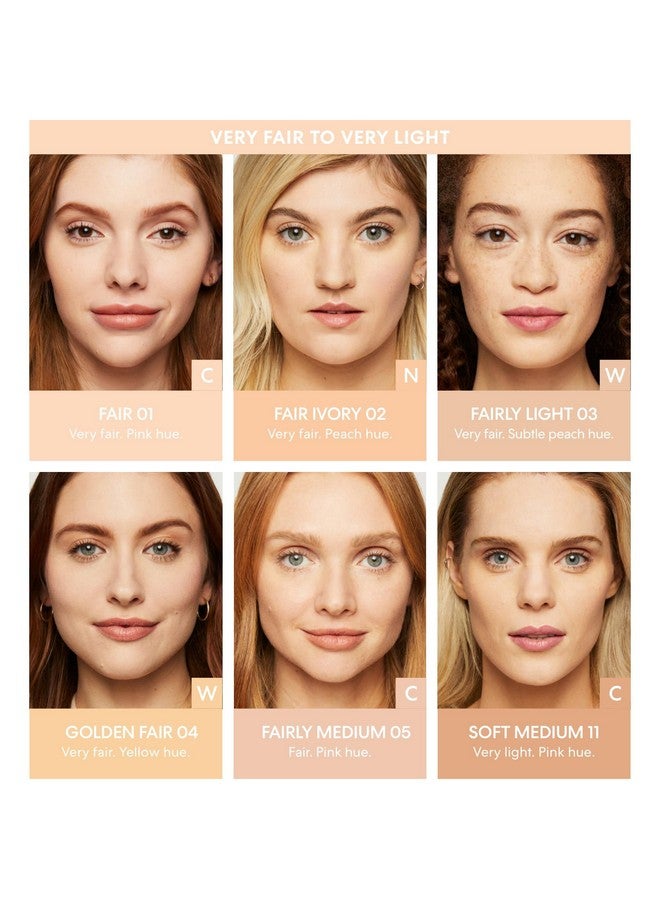 Original Loose Powder Foundation Spf 15, Lightweight Mineral Loose Powder Foundation Makeup, Buildable Coverage, Talc Free, Vegan