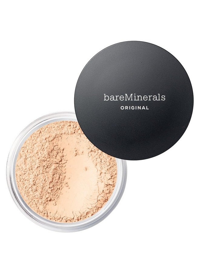 Original Loose Powder Foundation Spf 15, Lightweight Mineral Loose Powder Foundation Makeup, Buildable Coverage, Talc Free, Vegan