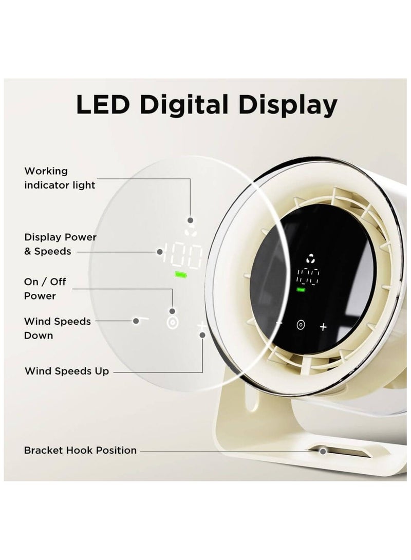 High Speed Circulation Desk Fan With Battery Powered