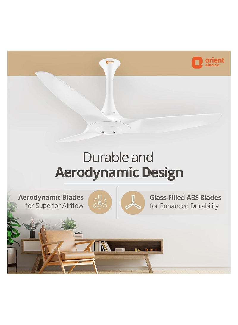 Orient Electric Aeroquiet 48 inch White Ceiling Fan