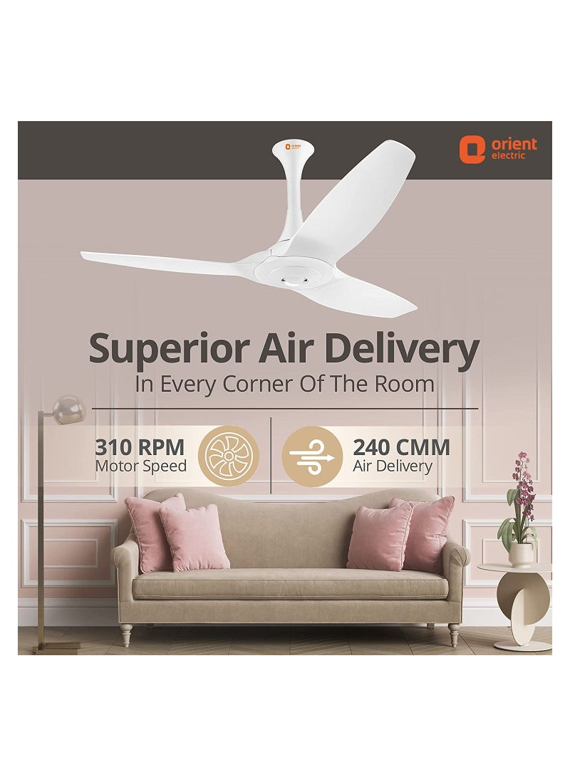 Orient Electric Aeroquiet 48 inch White Ceiling Fan