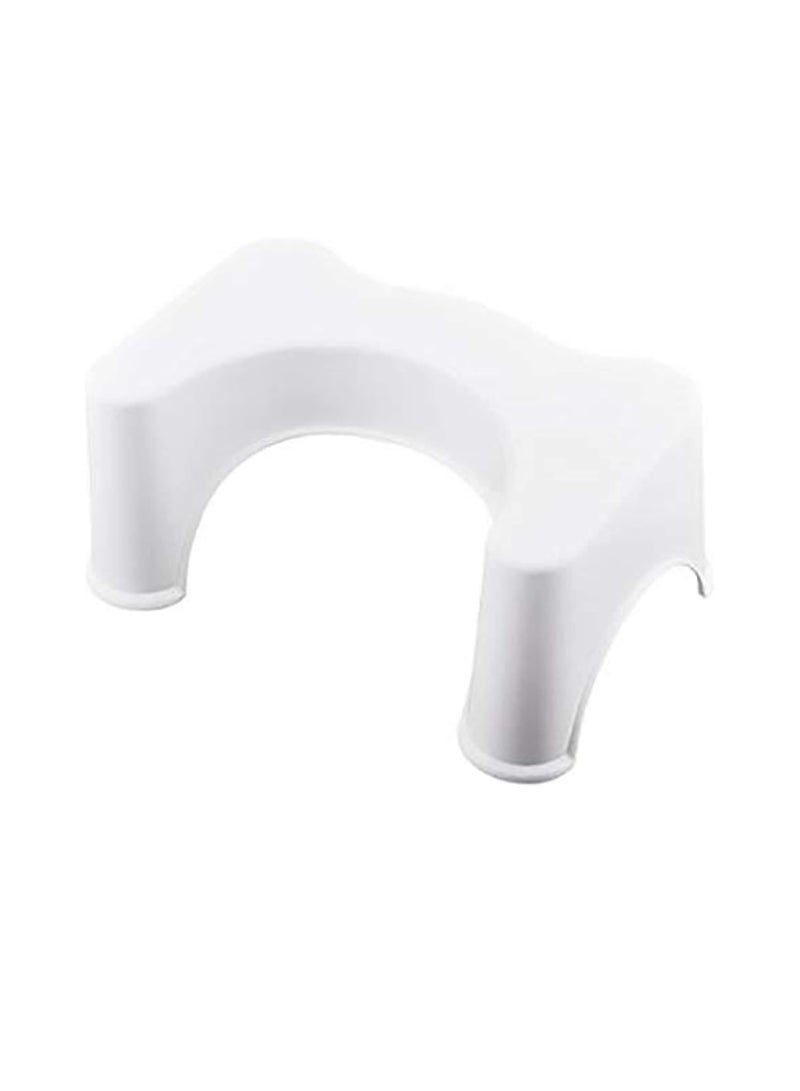 ABS Nonslip Bathroom Toilet Stool Prevent Constipation Toilet Footstool for Better Bowel Movements, White, One Size