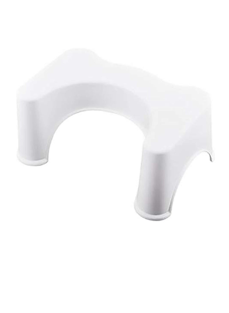 ABS Nonslip Bathroom Toilet Stool Prevent Constipation Toilet Footstool for Better Bowel Movements, White, One Size