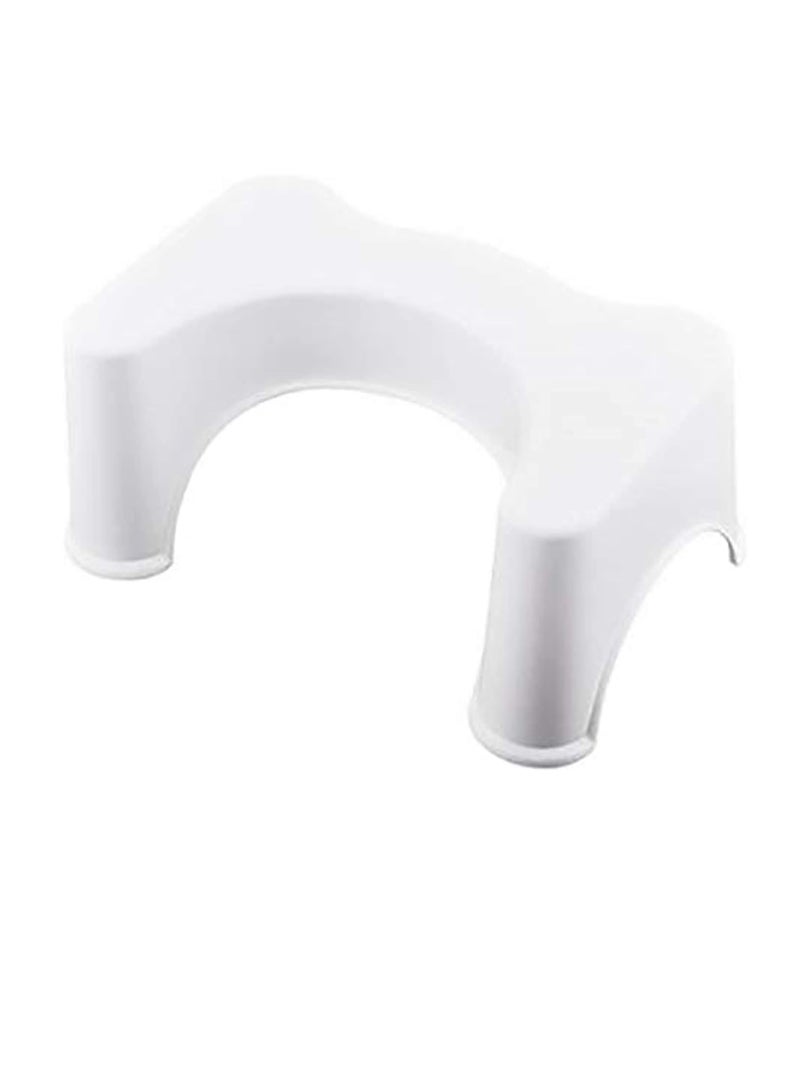 ABS Nonslip Bathroom Toilet Stool Prevent Constipation Toilet Footstool for Better Bowel Movements, White, One Size