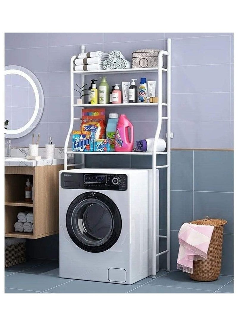 3 Shelf Bathroom Space Saver,Over The Toilet Rack,Bathroom Corner Stand Storage Organizer Accessories,The Washing Machine,Bathroom Tower Shelf