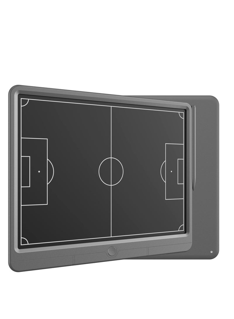 15-Inch LCD Soccer Coaching Board, Digital Tactical Strategy Marker with Stylus Pen for Sports Training, Game Planning, Education, Perfect Gift for Coaches.