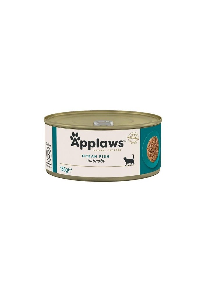 Applaws Ocean Fish Adult Wet Cat Food 156g X 24 pcs ( 1 box )