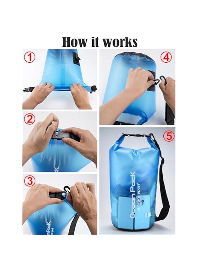 Dry Bag, Blue, 10L, dry bag