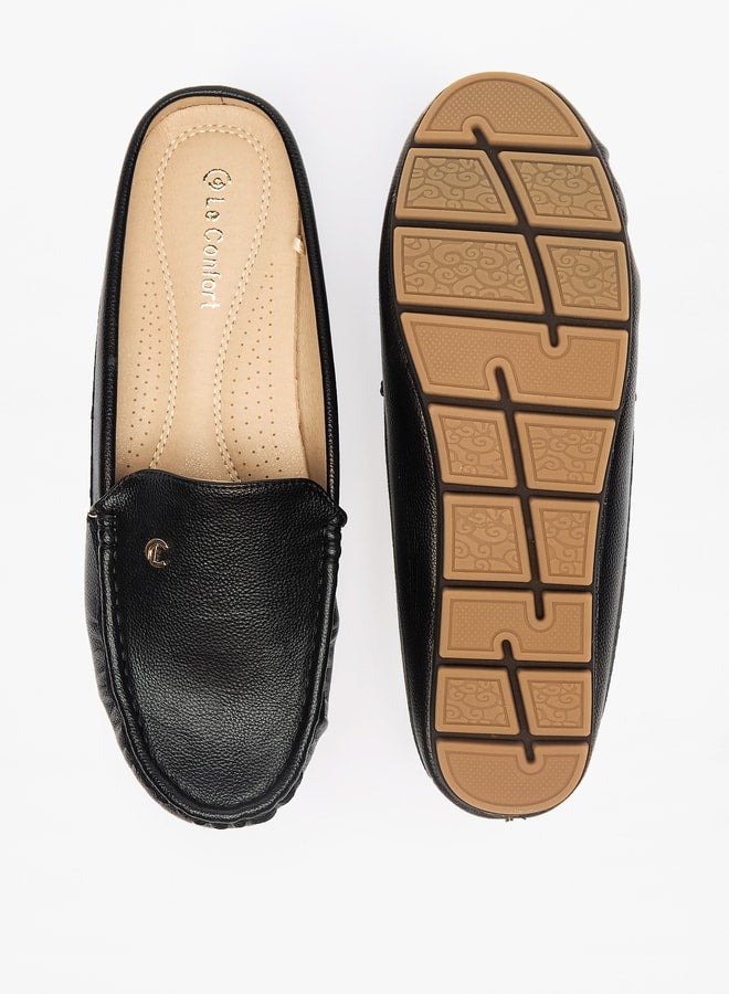 Women Textured Slip-On Mules