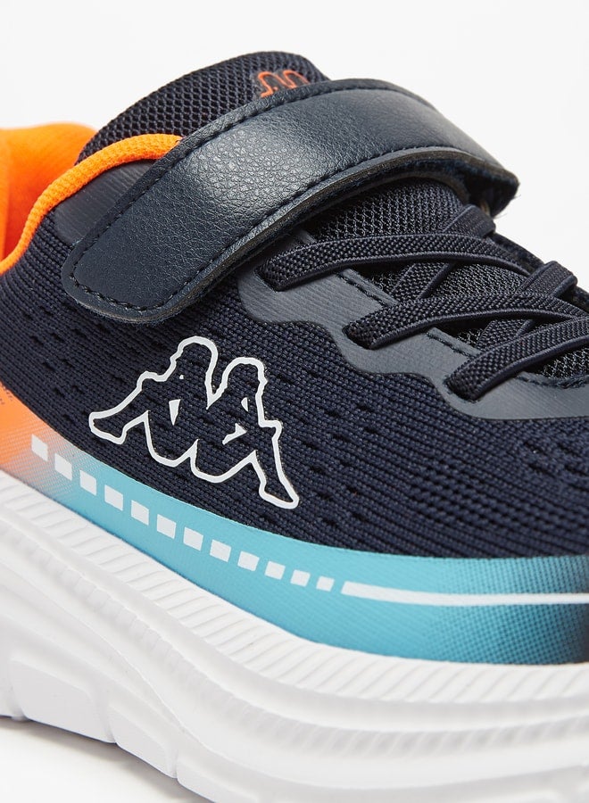 Boys' Printed Sports Shoes with Hook and Loop Closure